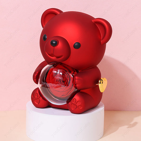 Norvane Teddy Gift Box With Necklace